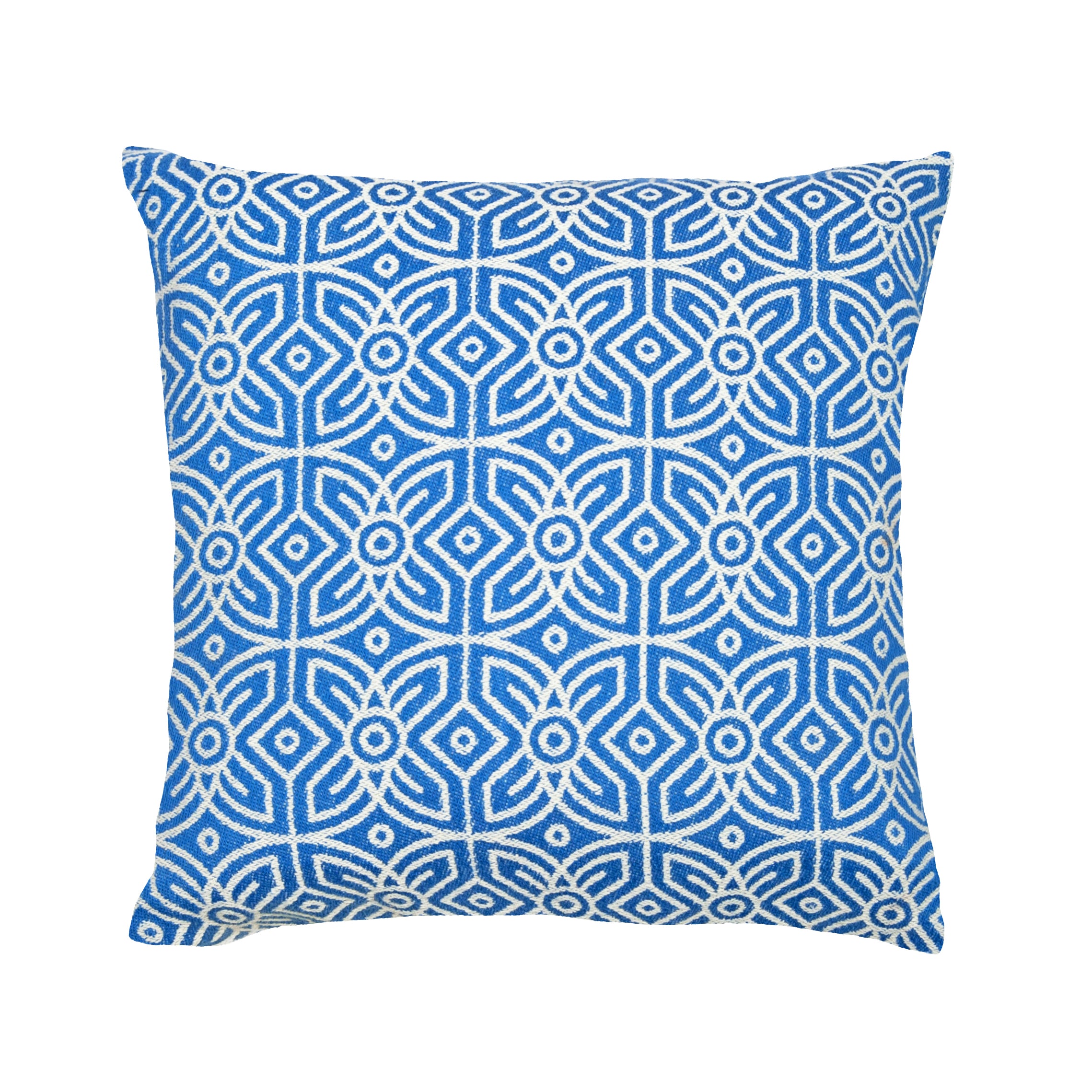 Blue Woven 'Fawahodie' Cushion