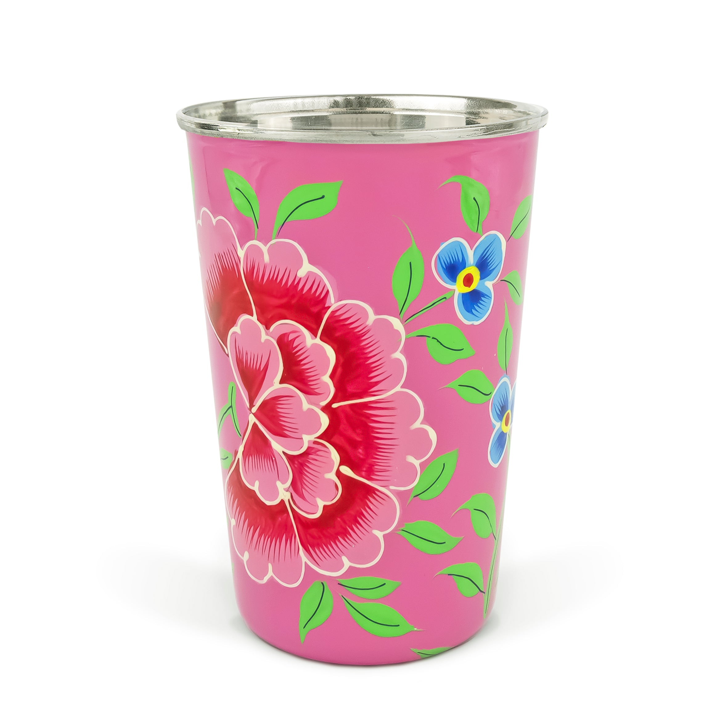 Pink Floral Tumbler