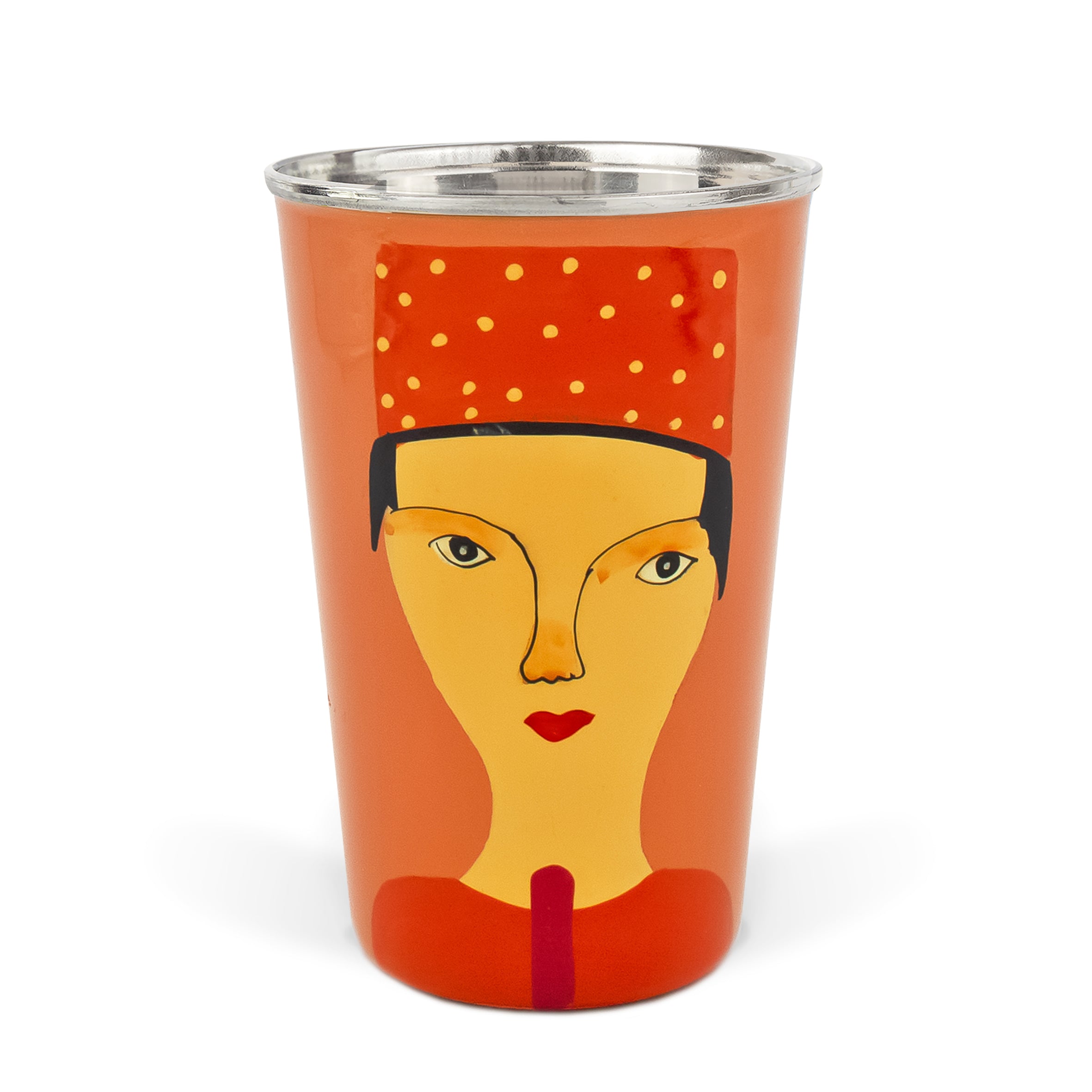 Orange Portrait Tumbler