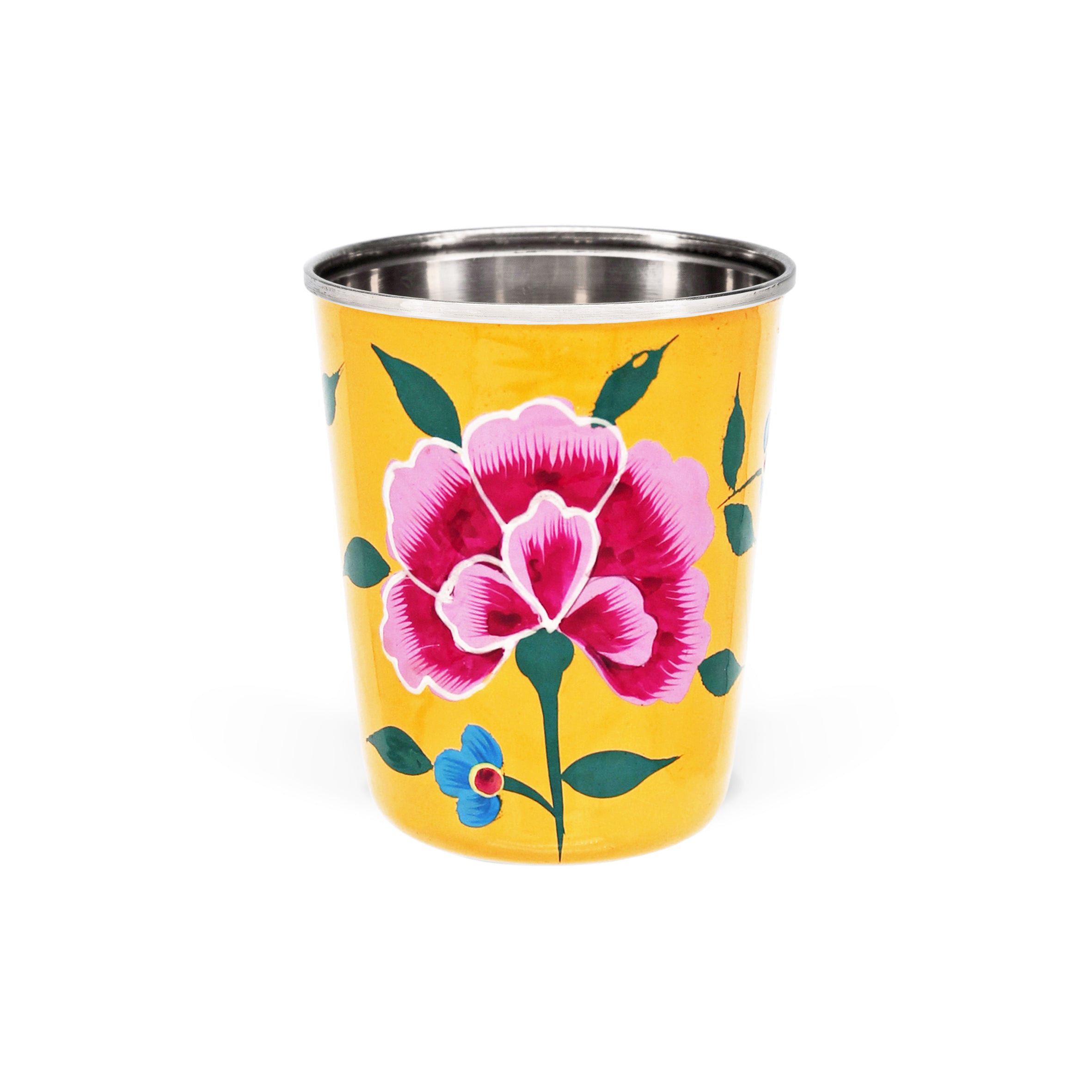 Small Yellow Floral Tumbler