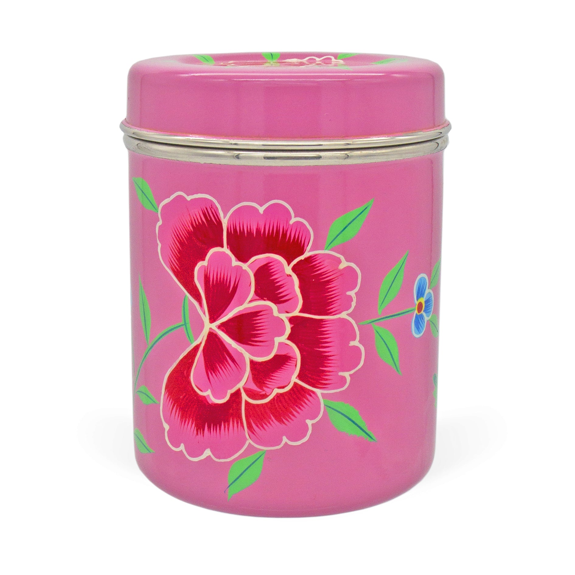 Pink Floral Tea Box