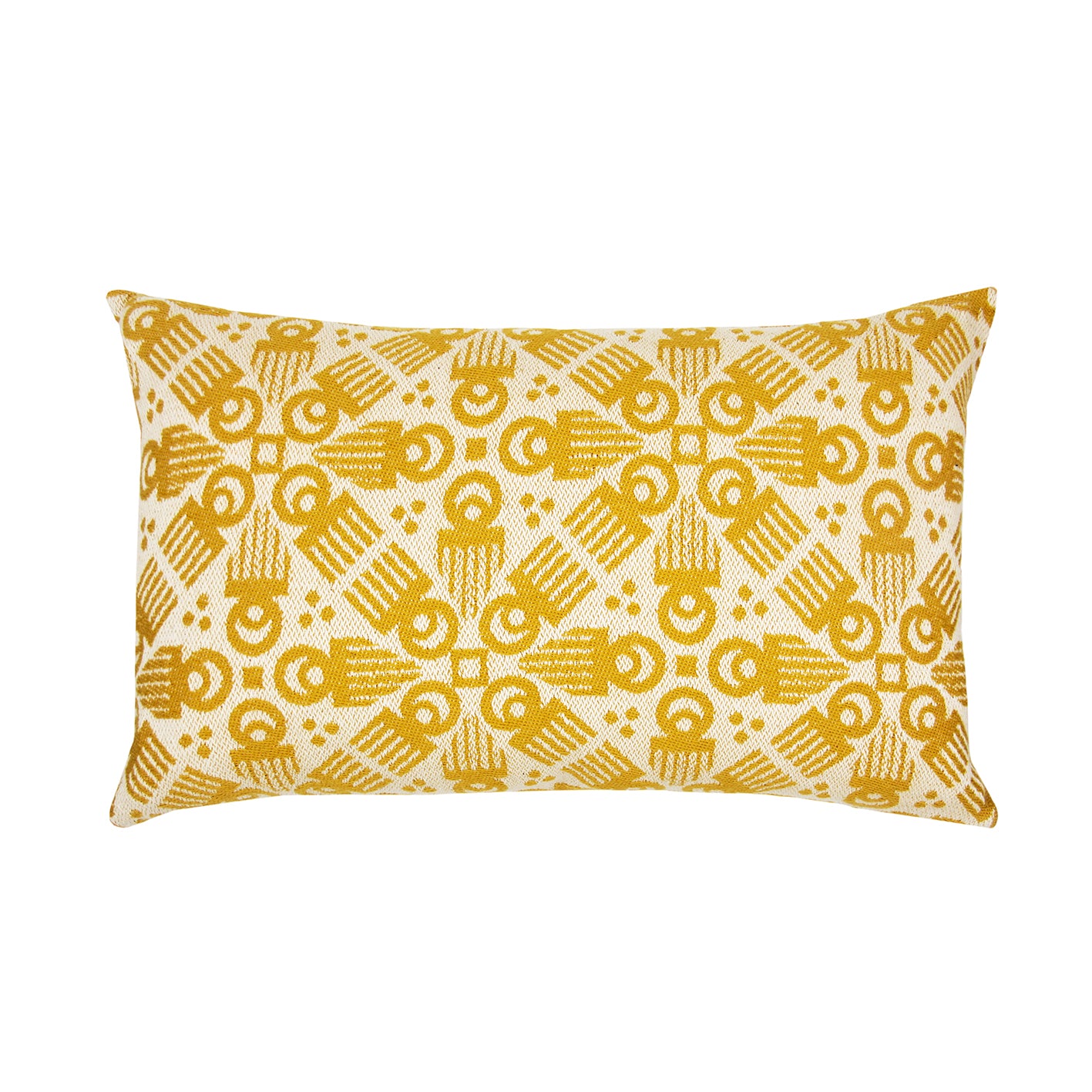 Mustard Woven 'Duafe' Cushion