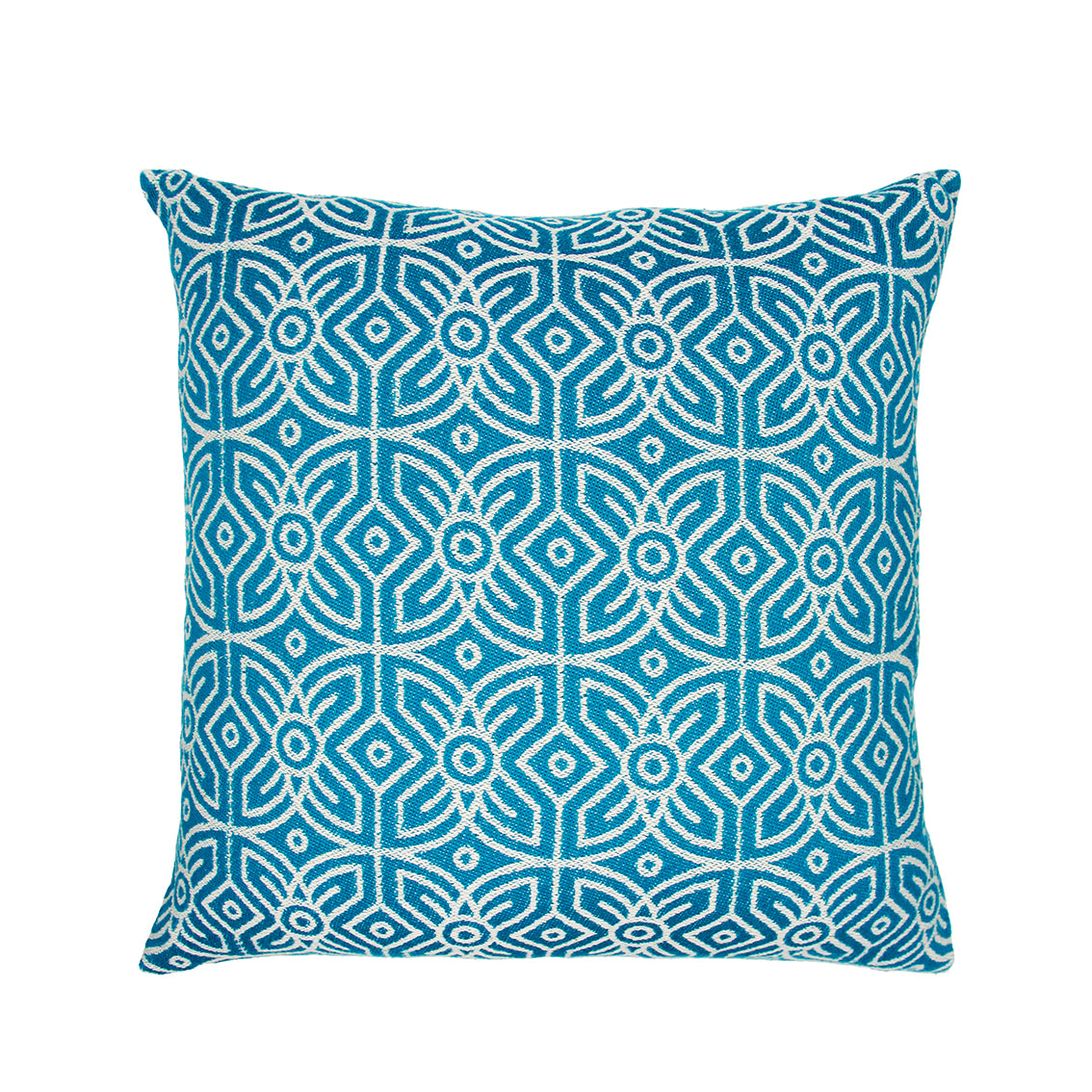 Turquoise Woven 'Fawahodie' Cushion