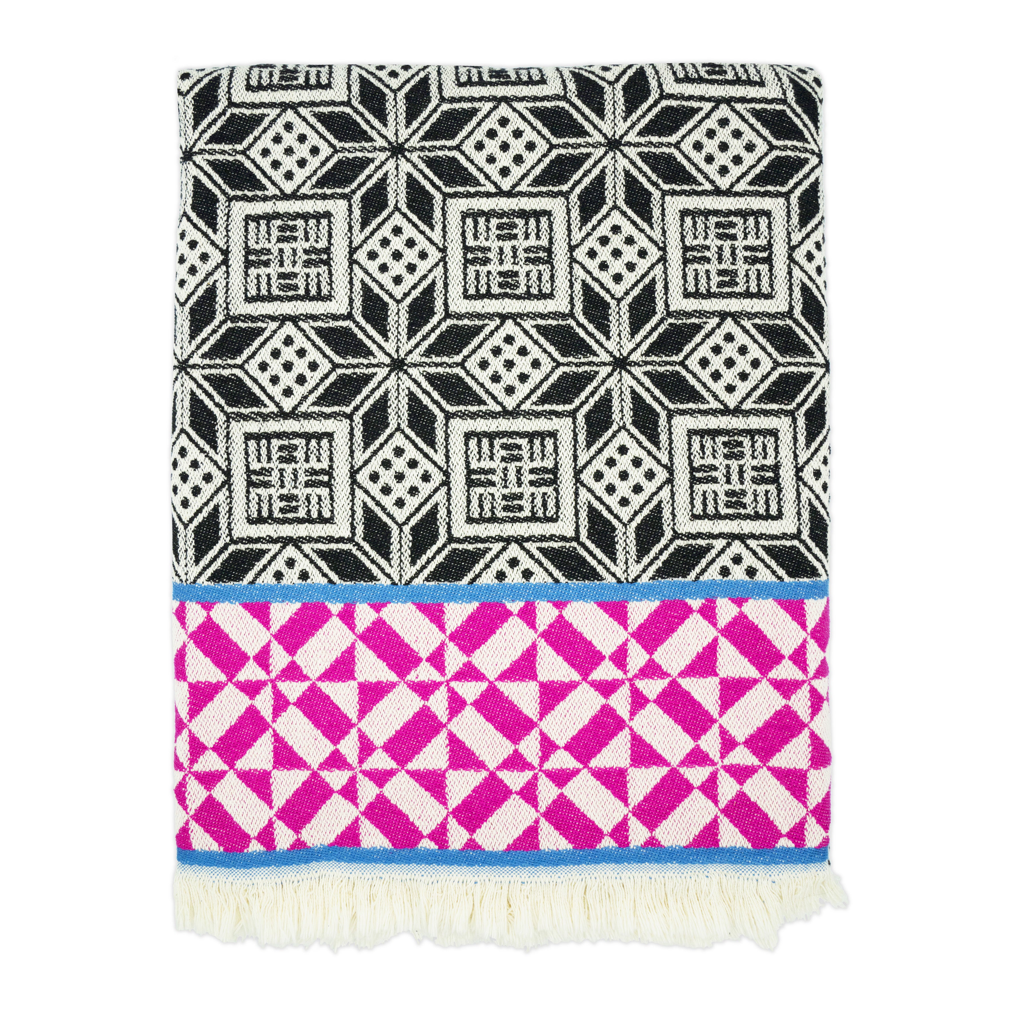 Black 'Antioch' Throw Blanket