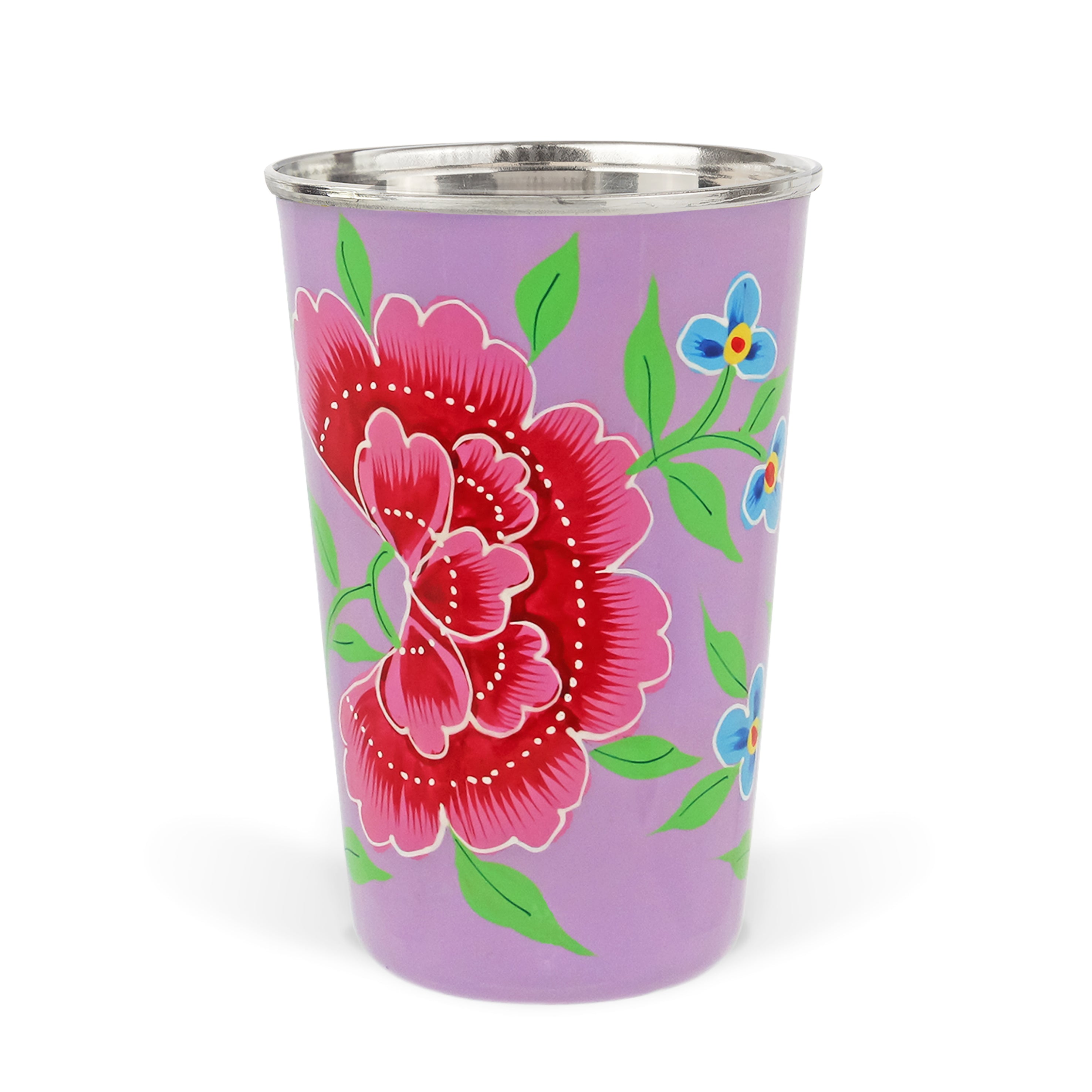 Lilac Floral Tumbler