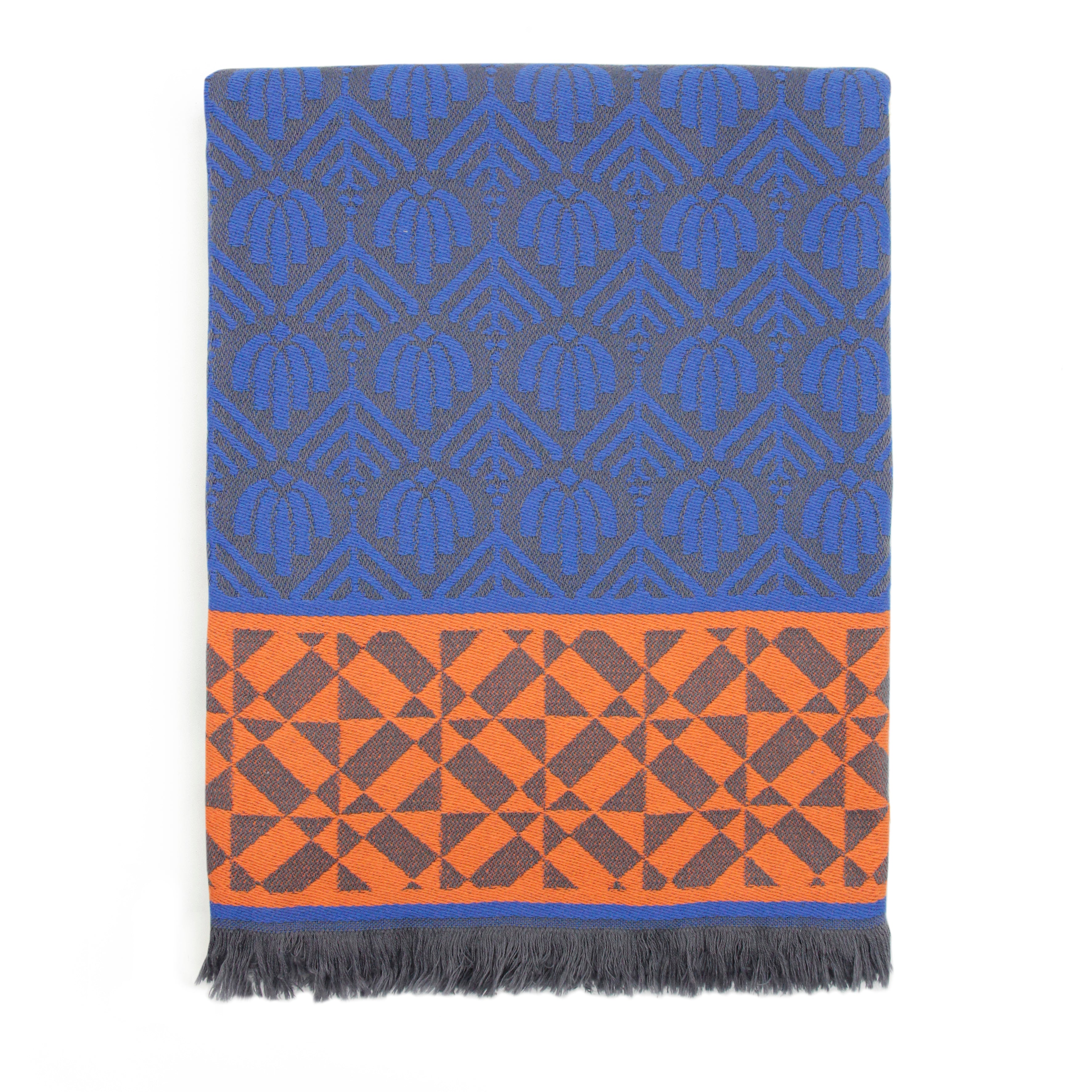 Blue 'Chichen Itza' Throw