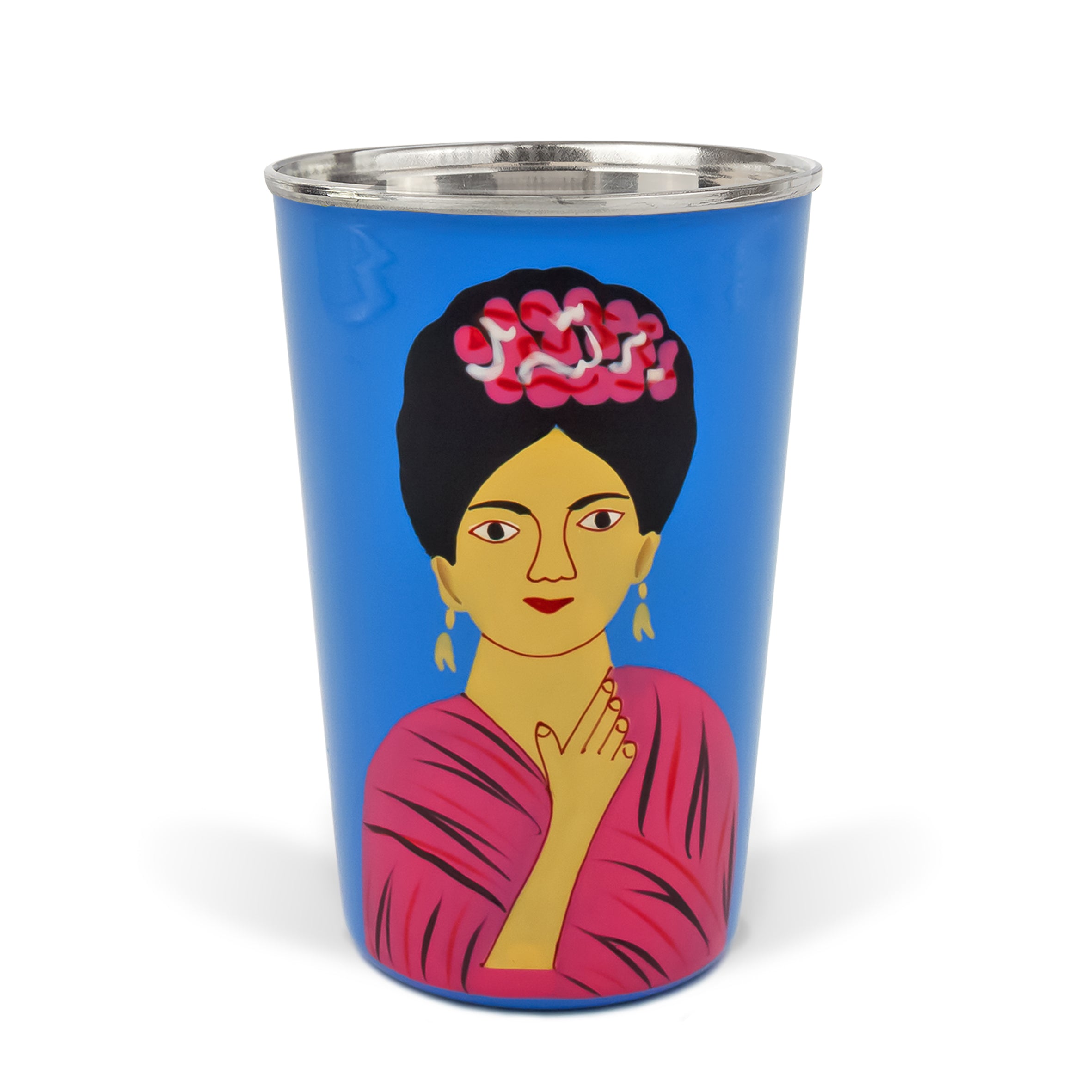 Blue Portrait Tumbler