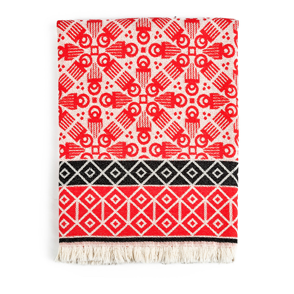 Red 'Duafe' Throw