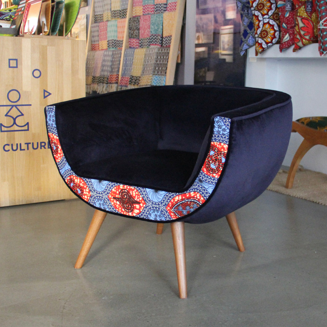 Galkayo Armchair, Navy