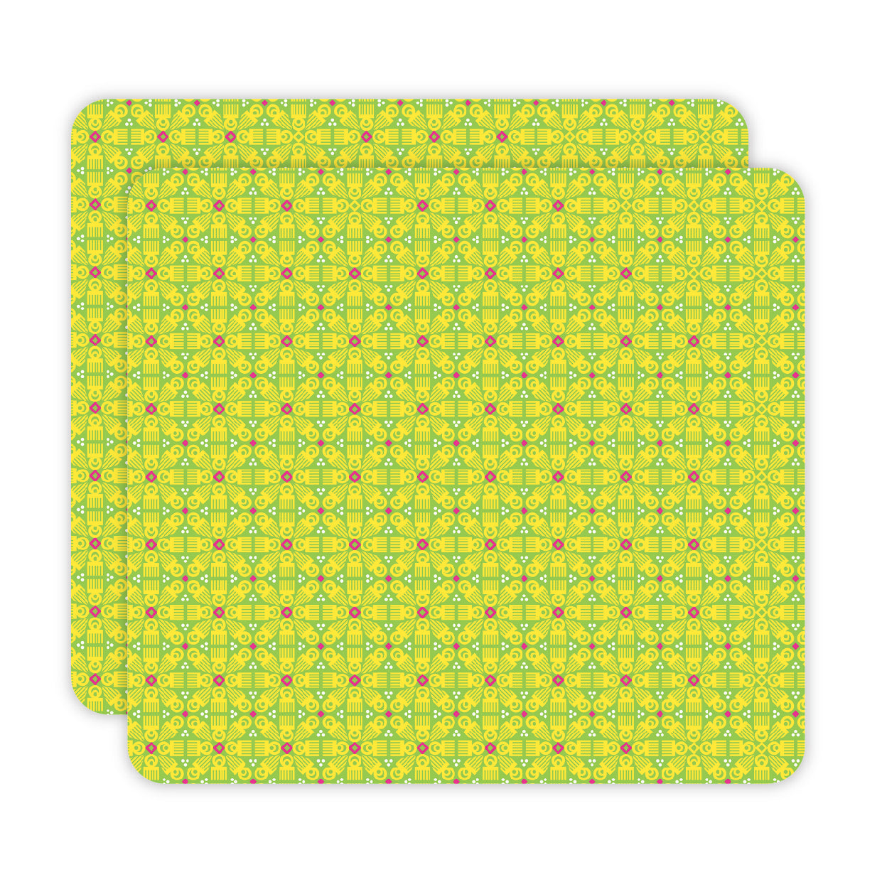 Lime 'Duafe' Placemat Set